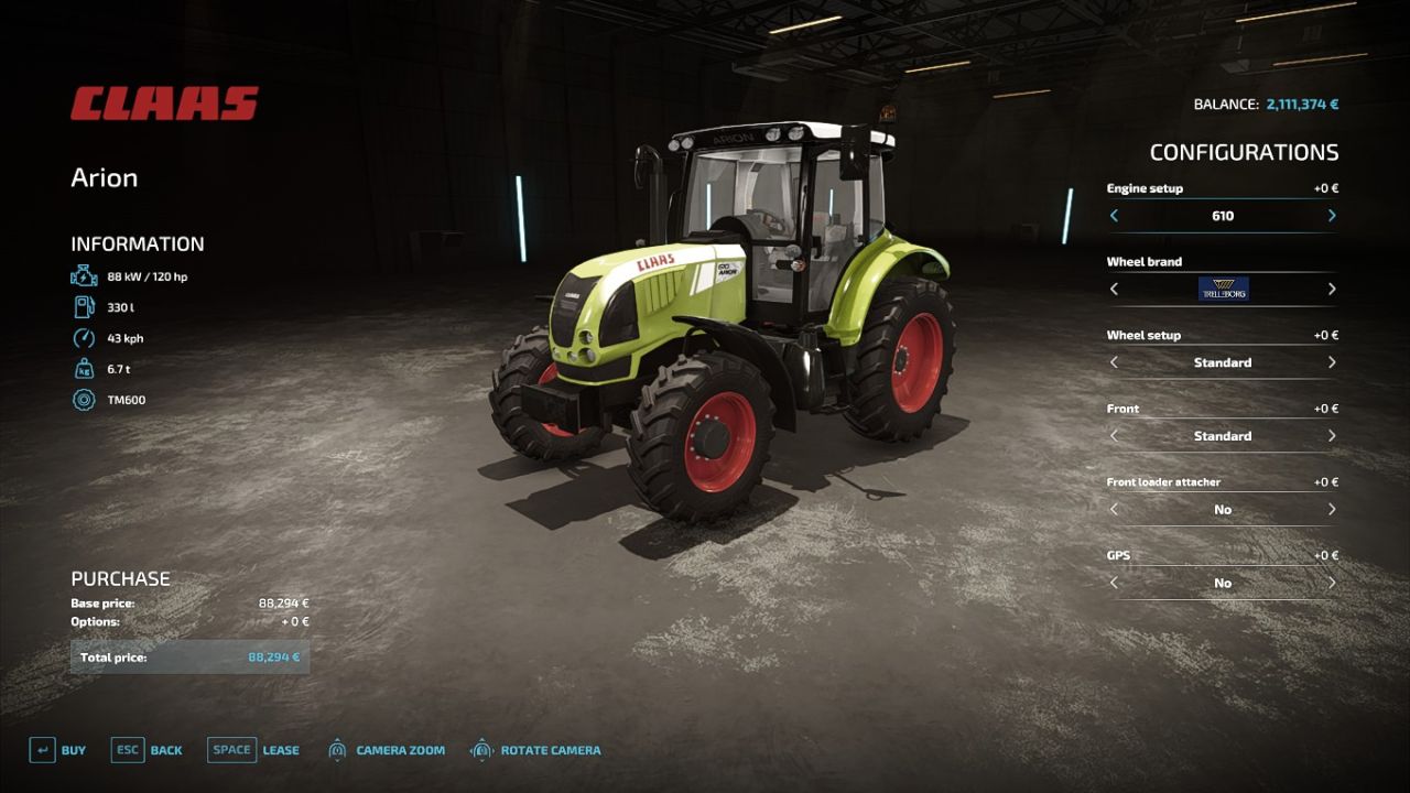 Claas Arion Old Generation