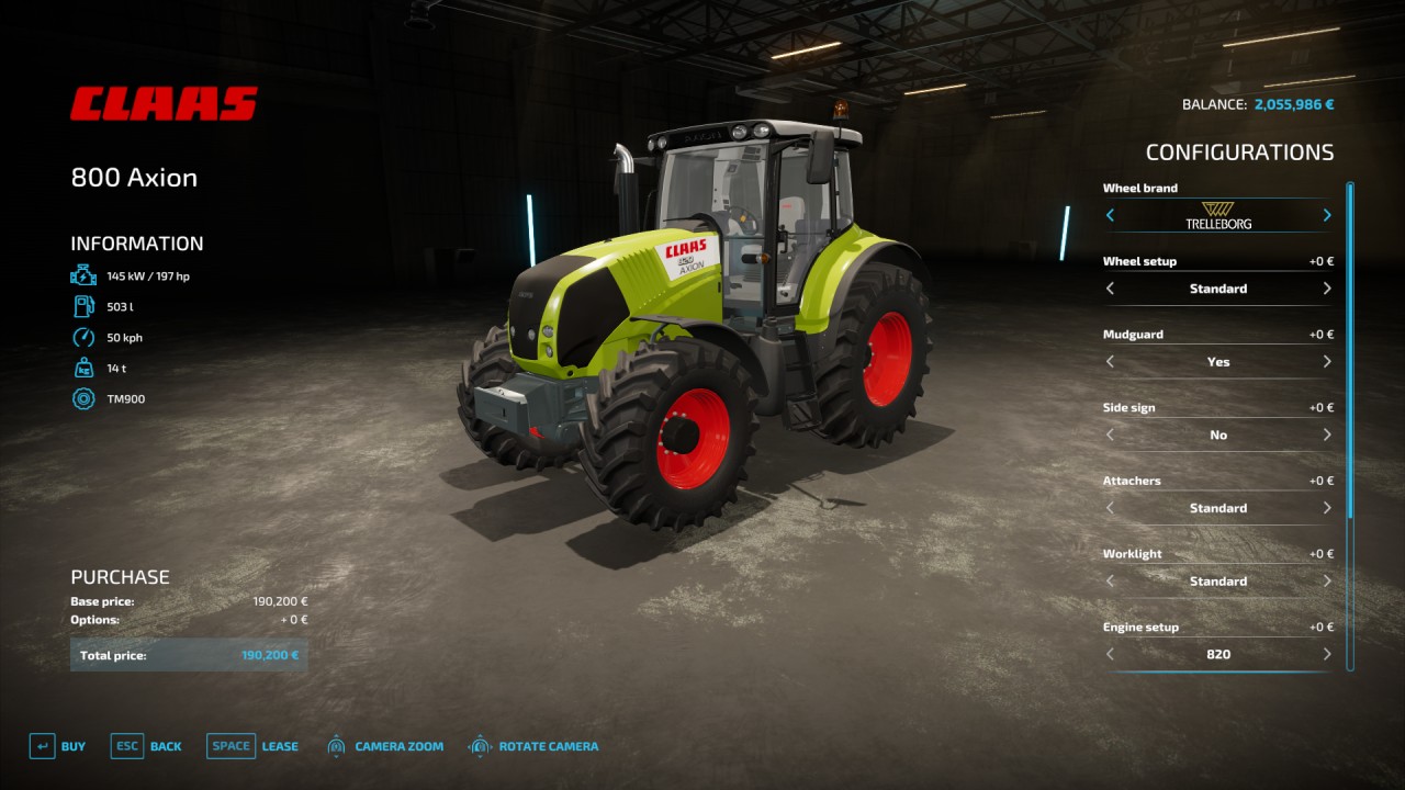 CLAAS Axion 800