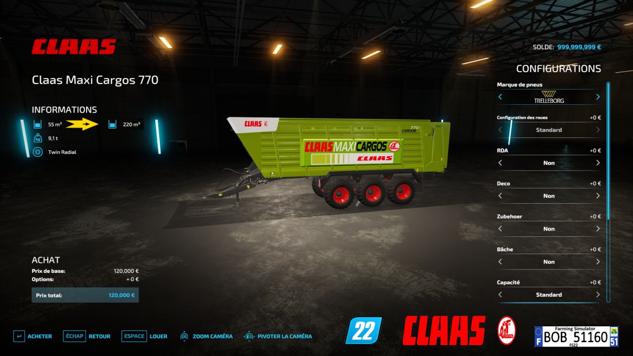 Claas Maxi Cargos 770