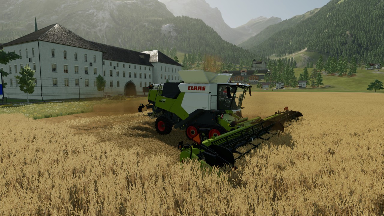 CLAAS SCHNEIDWERK AVEC WAGON DE TÊTE