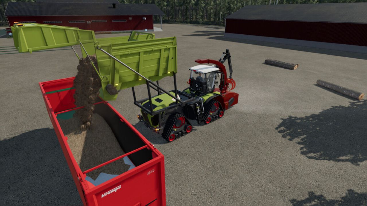 Claas Xerion Wood Crusher