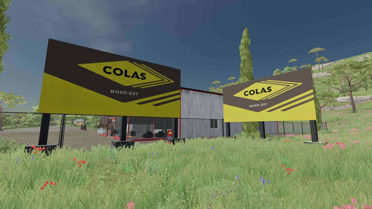 Tafel „Colas Works“.