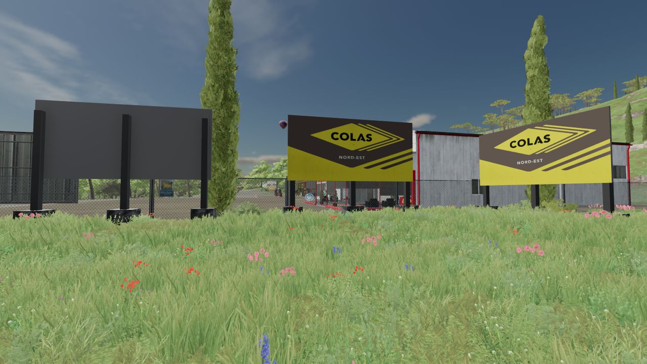 Tafel „Colas Works“.