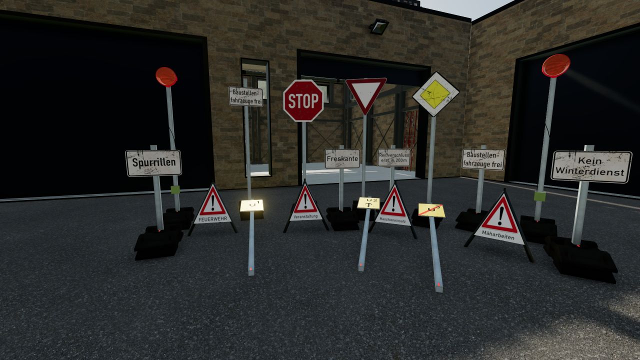 Construction site signs pack