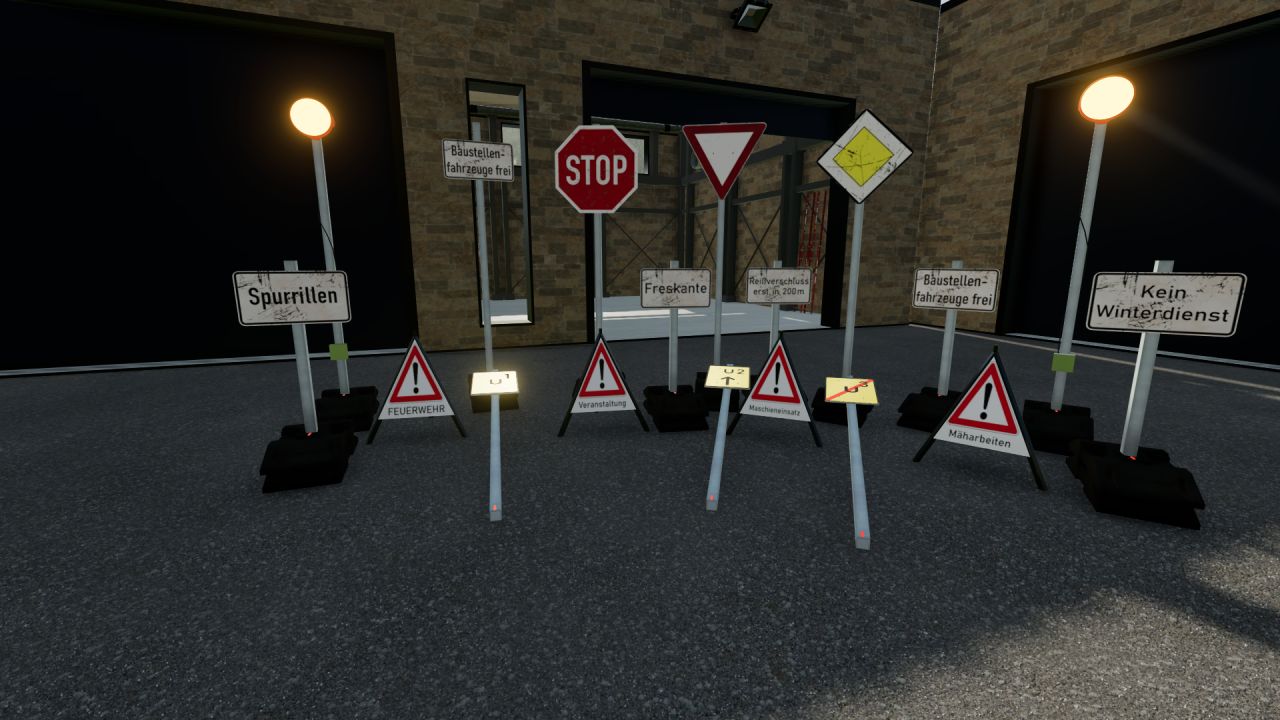 Construction site signs pack