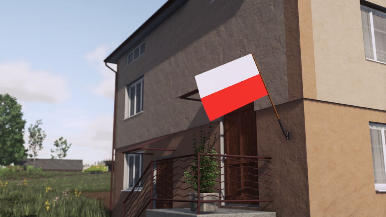 Flagi Kraju Na ścianie