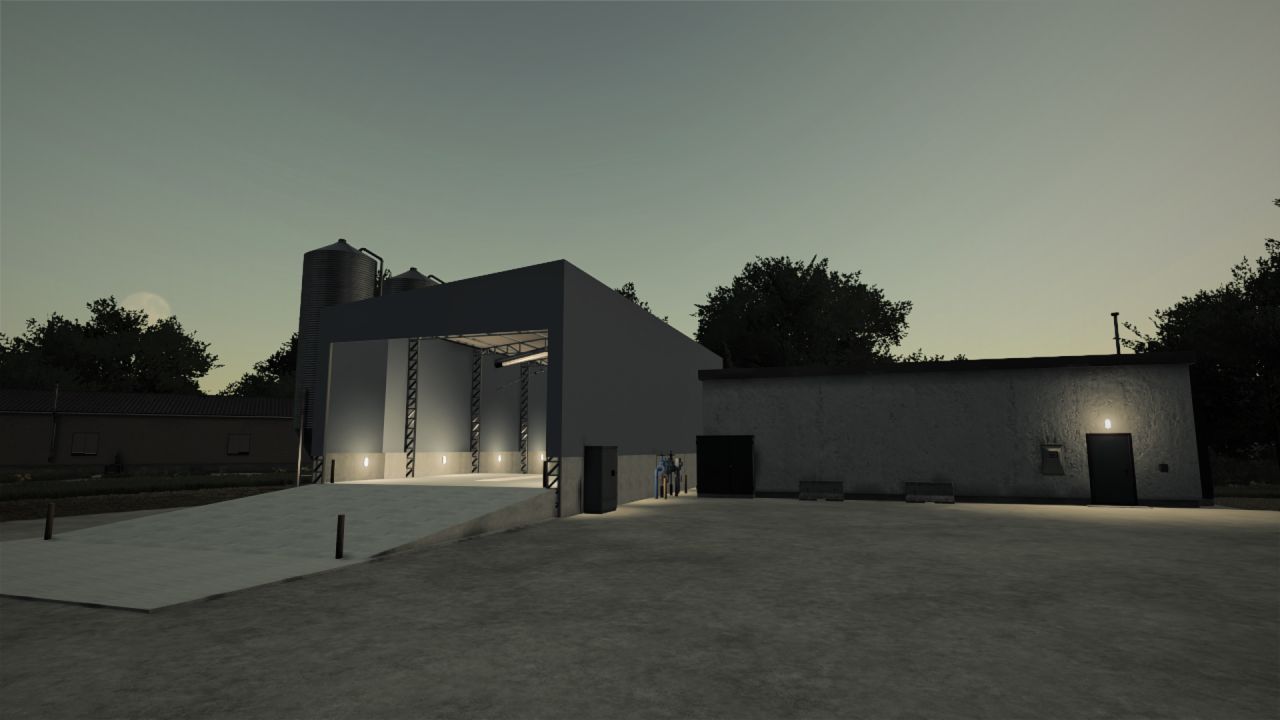 Silo de almacenamiento cubierto