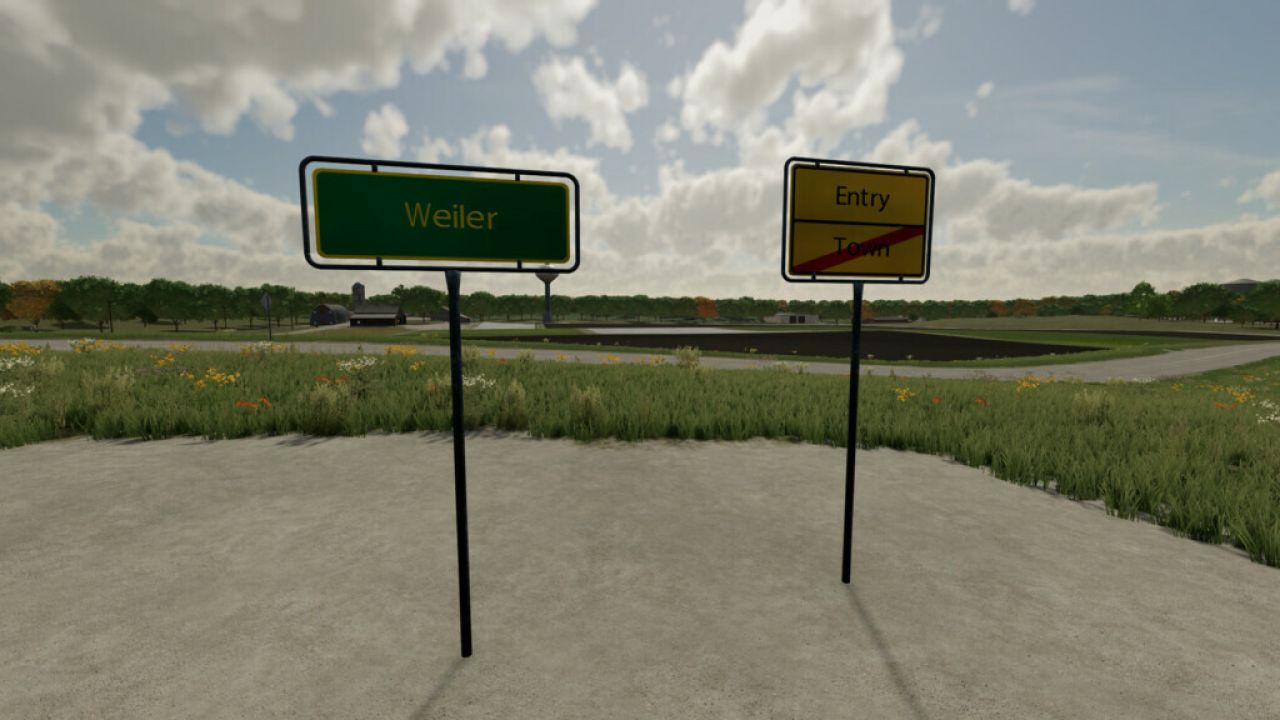 Customizable Town Sign