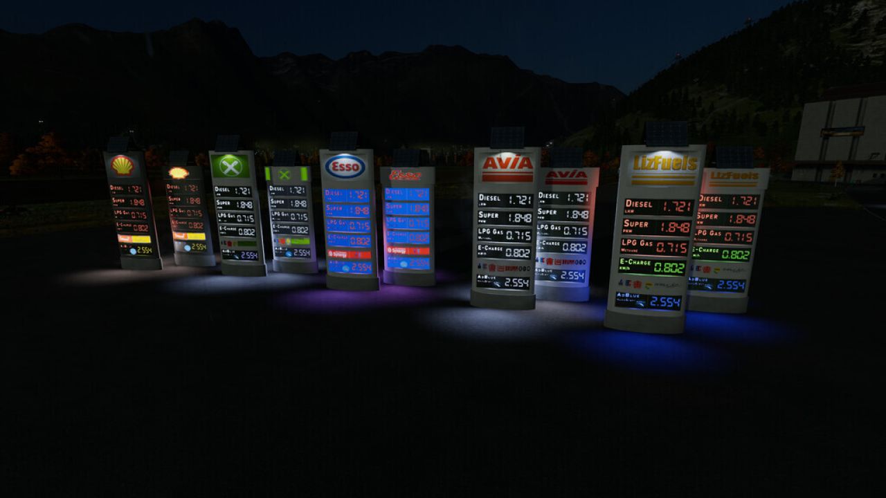 Digital Gasstation Displays