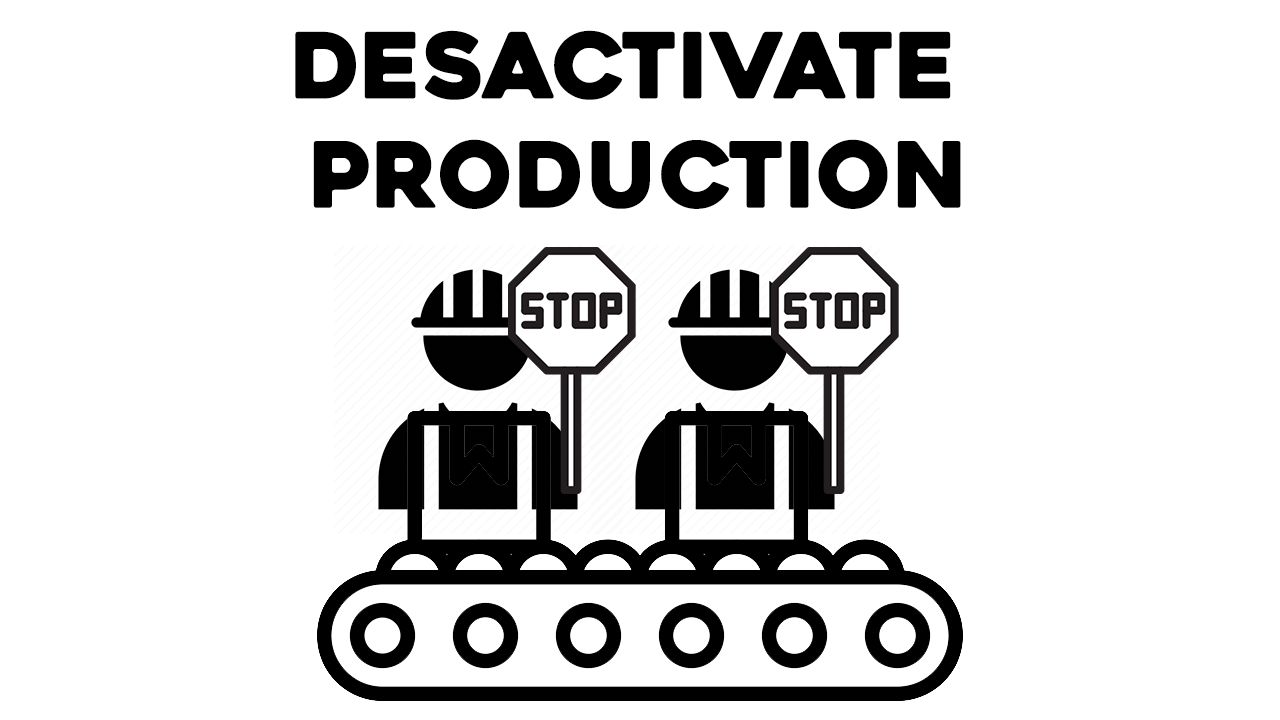 Désactiver la production