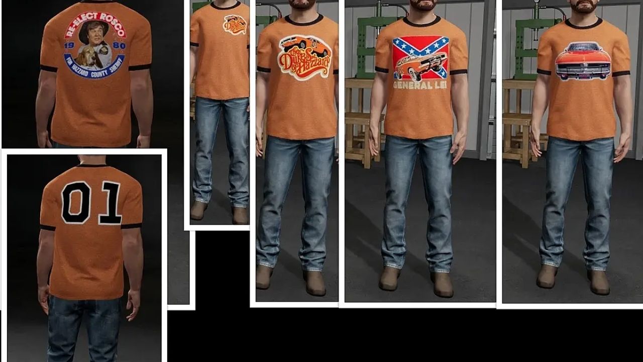 Dukes Of Hazzard Clothing Pack