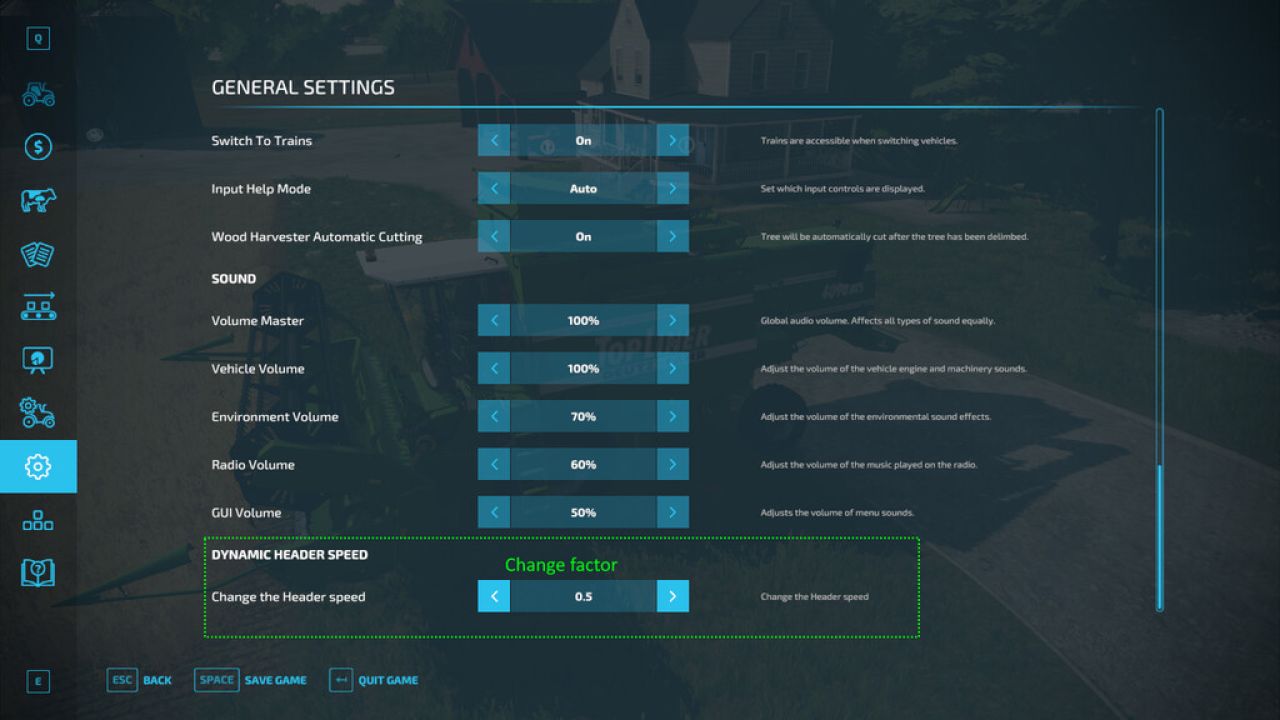 Dynamic Headerspeed
