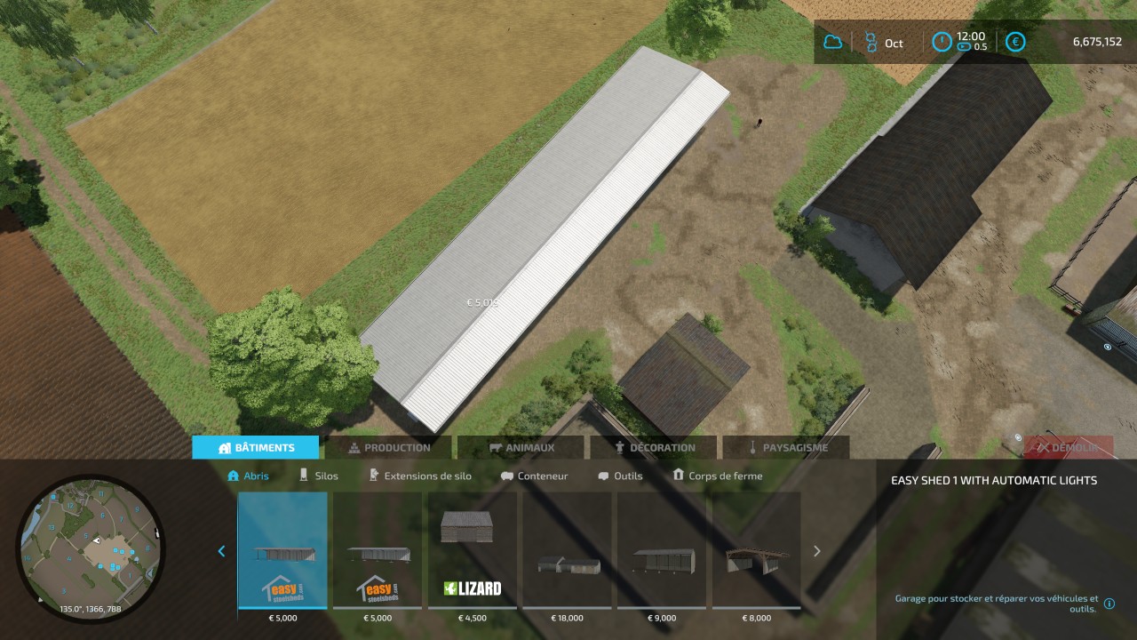 Easyshed 1 con luci