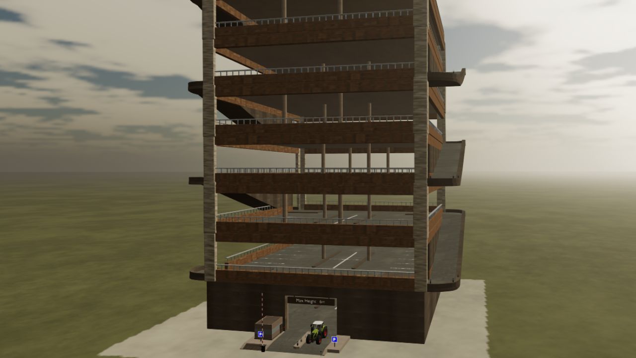 Garage de stationnement à huit niveaux