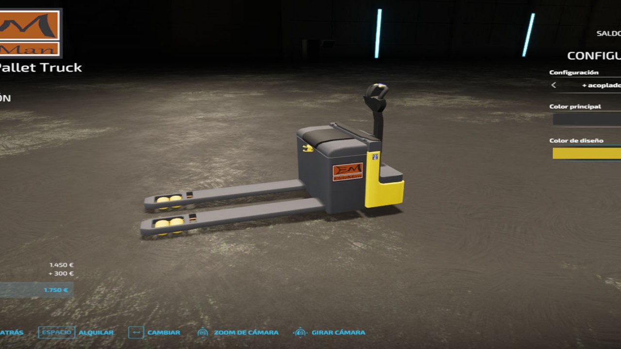 Electric pallet truck