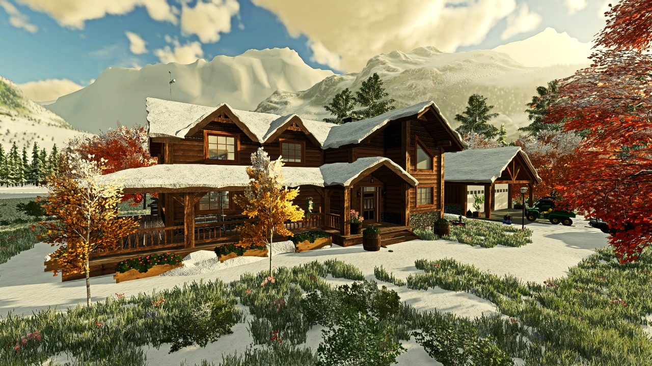 Elk Mountain Ranch House (Color selectable) 