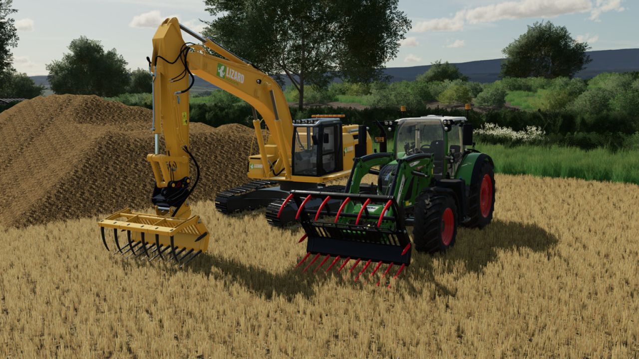 Excavator/Frontloader Manure Grab