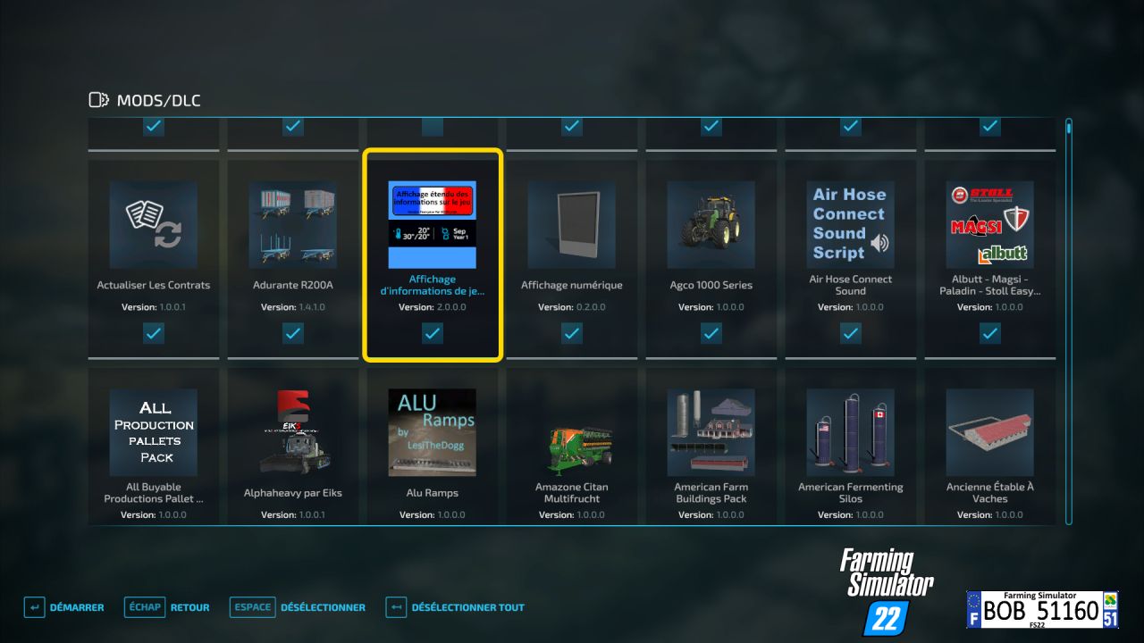 ExtendedGameInfoDisplay (version française)