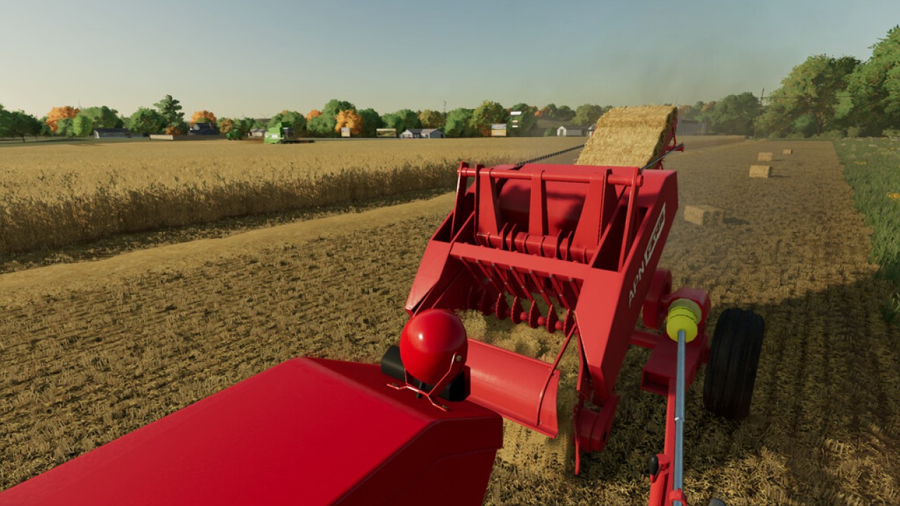 Presse à balles Fahr Apn et remorque à balles Autoload