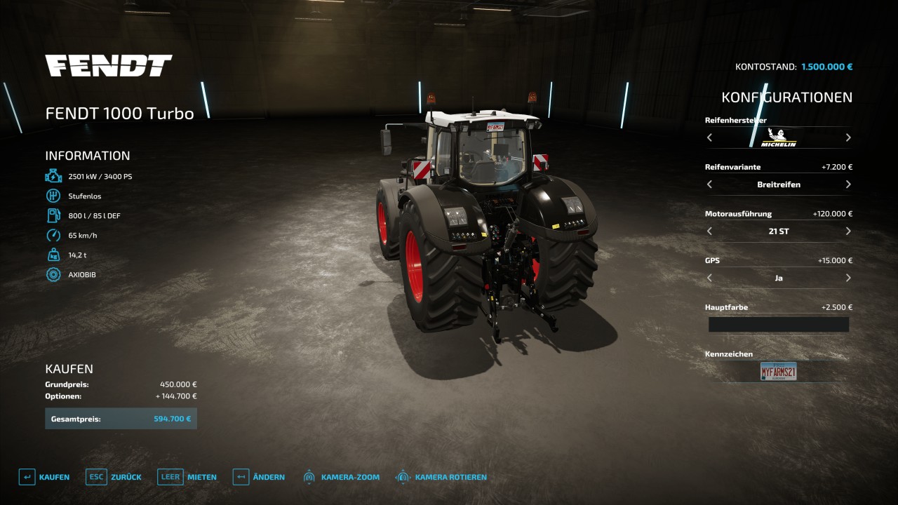 FENDT 1500 TURBO