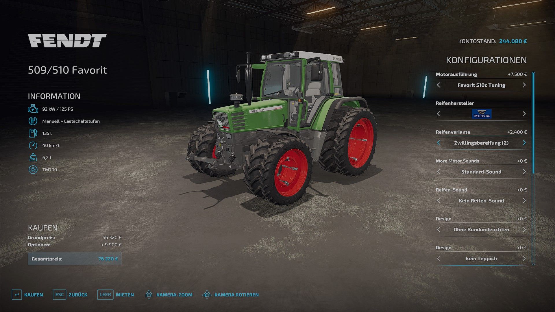 Fendt Favorit 500 Edit