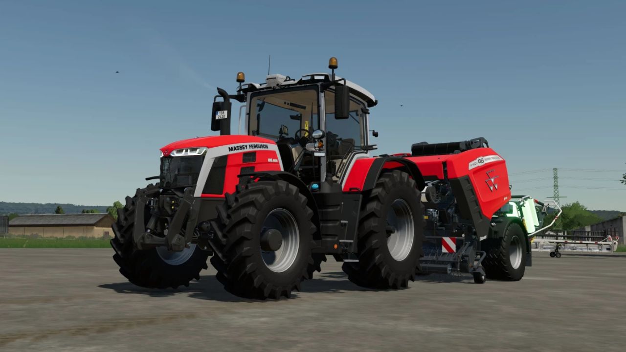 Fendt / Massey Ferguson Fast Bale beleuchtete Rundballenpresse