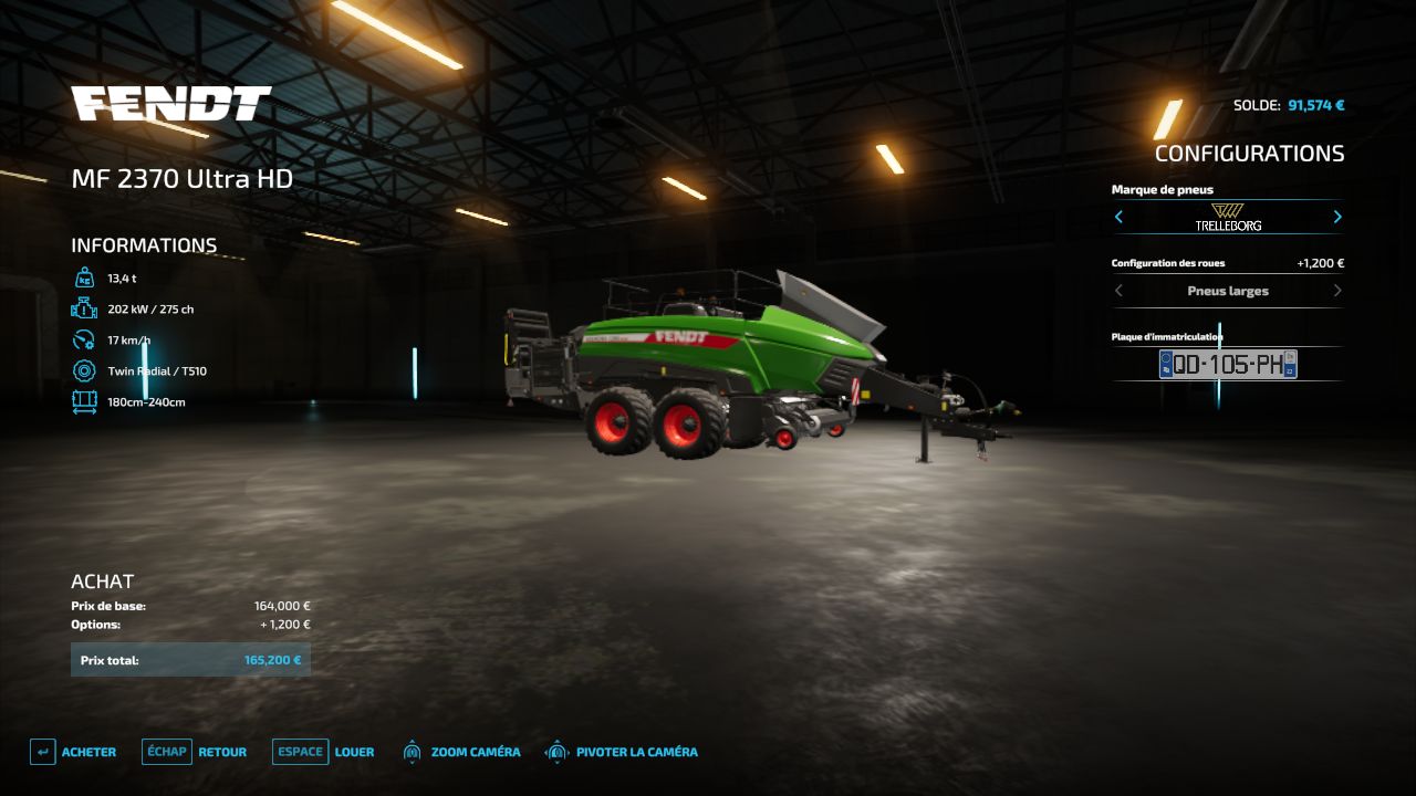 Fendt Squadra 1290 UD + Embudo