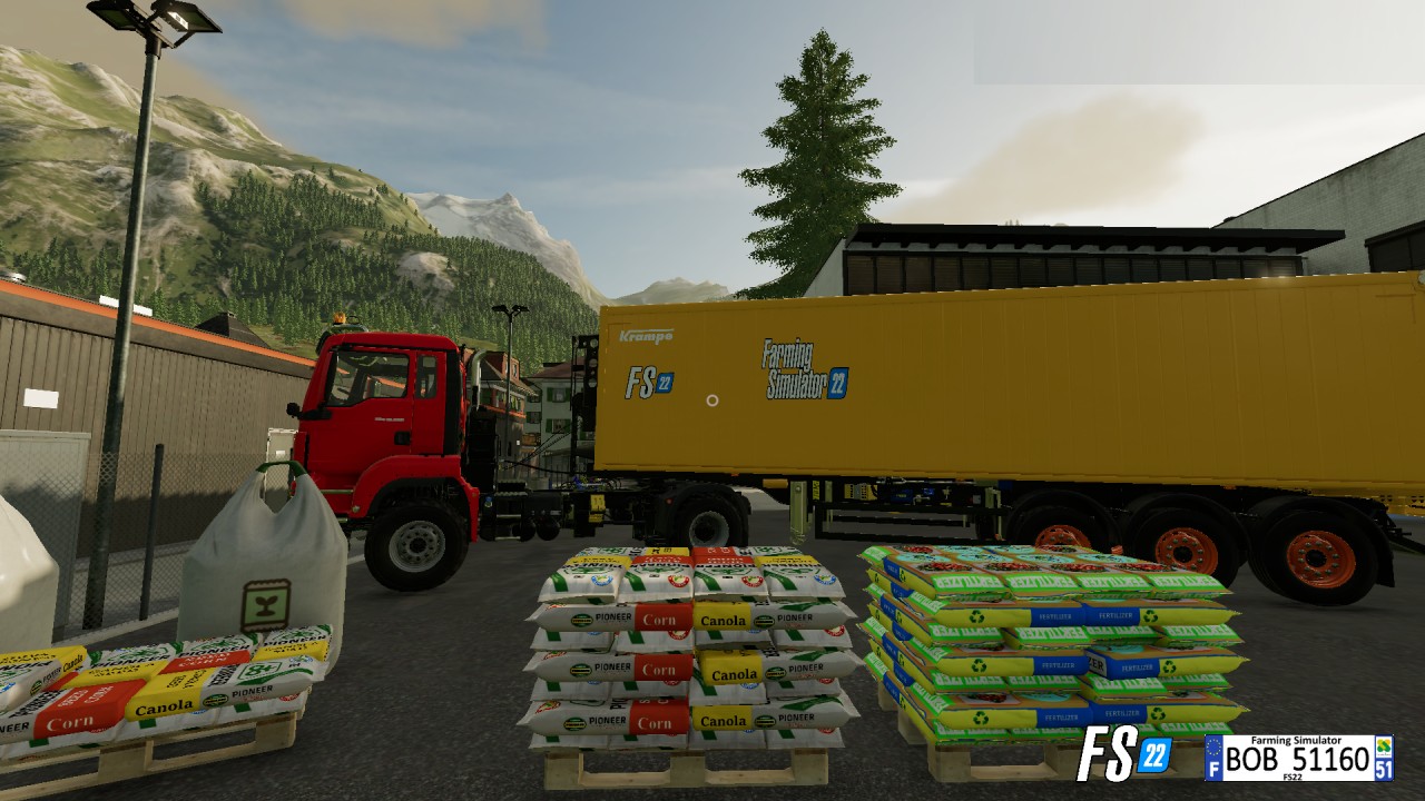Fertilizer seeds pallets