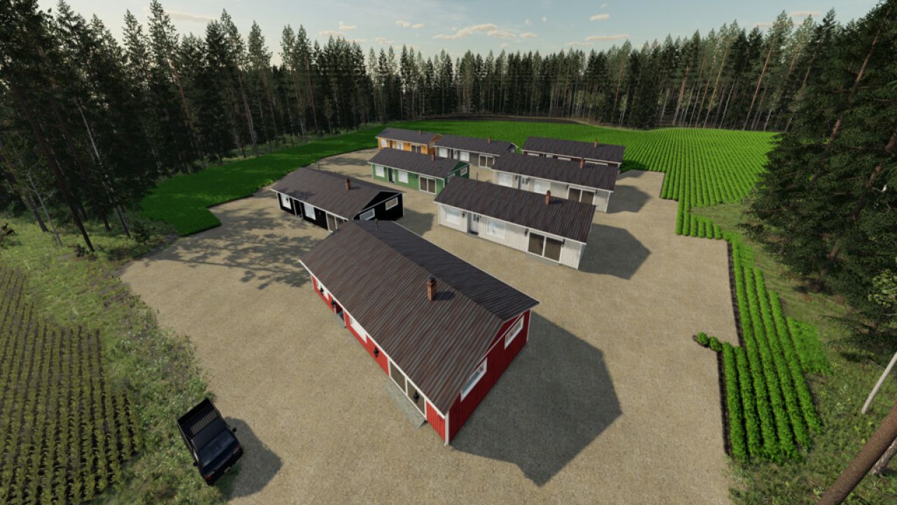 Fiński dom wiejski