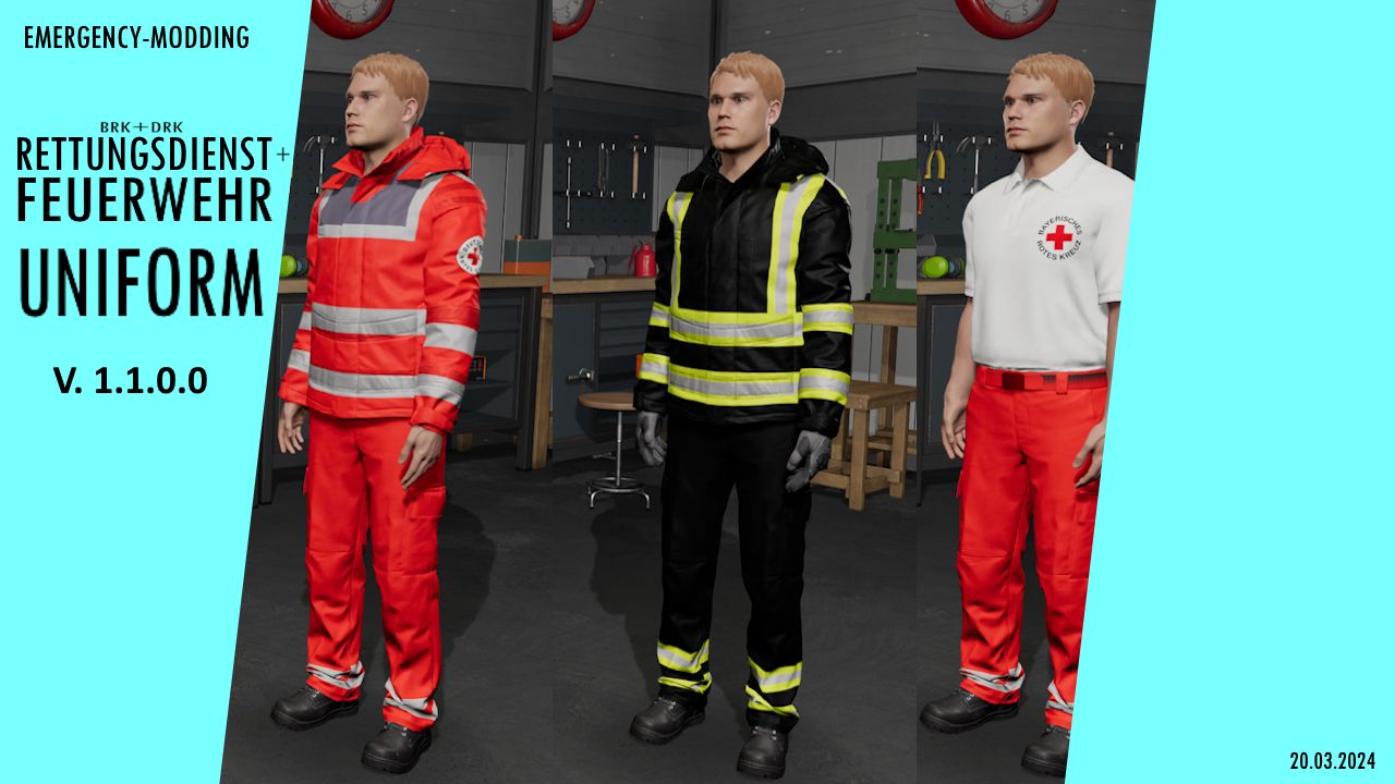 Fire brigade + rescue service uniform