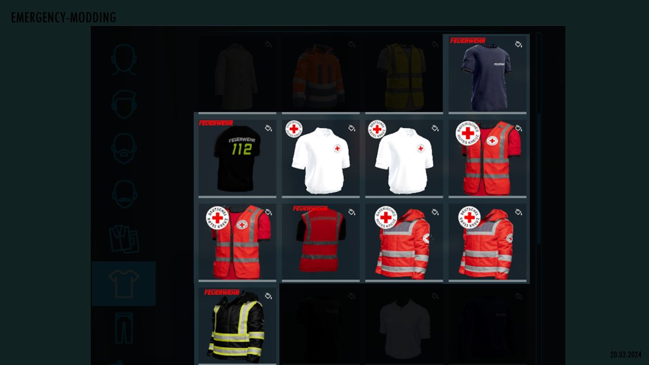 Uniforme de bomberos + servicio de salvamento.