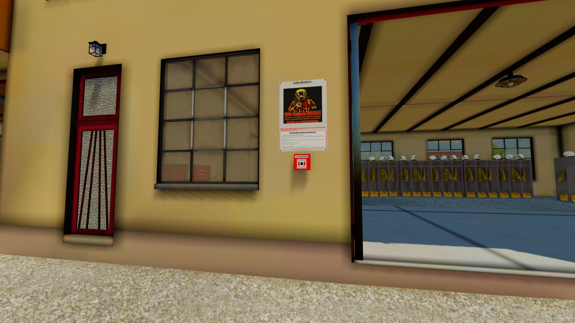 Locale attrezzature dei vigili del fuoco