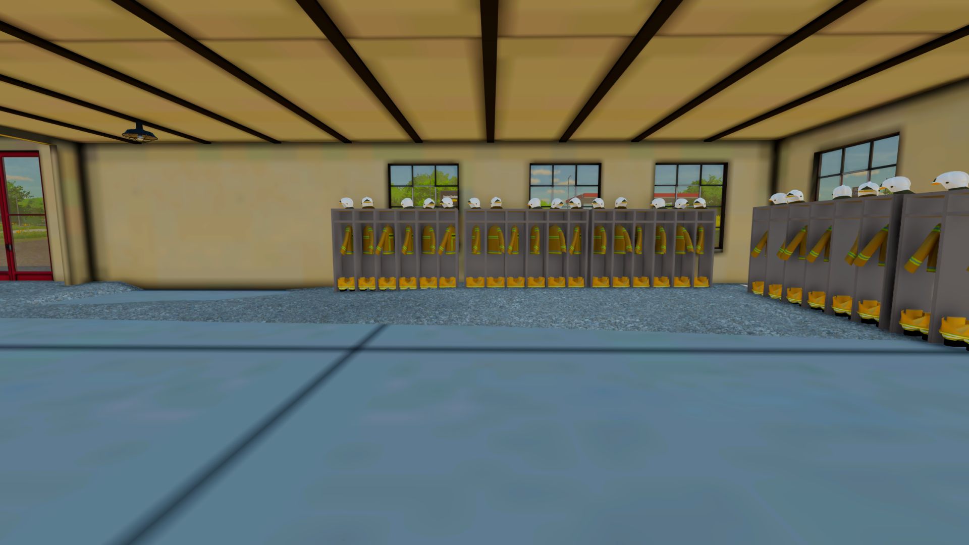 Locale attrezzature dei vigili del fuoco