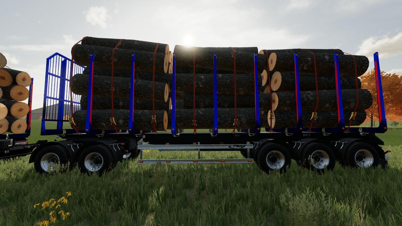 Fliegl Long Trailer Wood с автозагрузкой