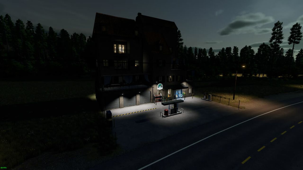 Stazione di servizio della città francese