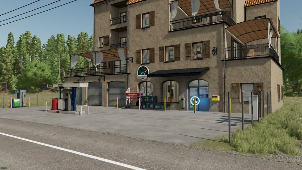 Stazione di servizio della città francese
