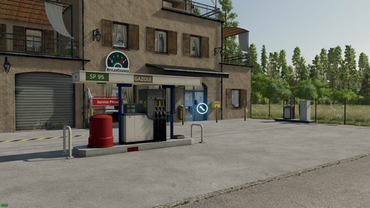 Stazione di servizio della città francese