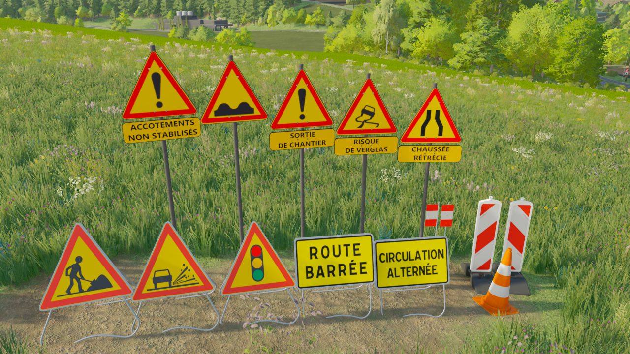 Französische temporäre Panels LS22 - KingMods