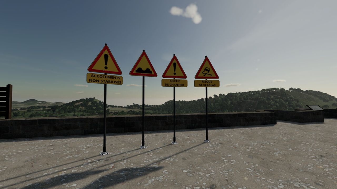 French Temporary Signs