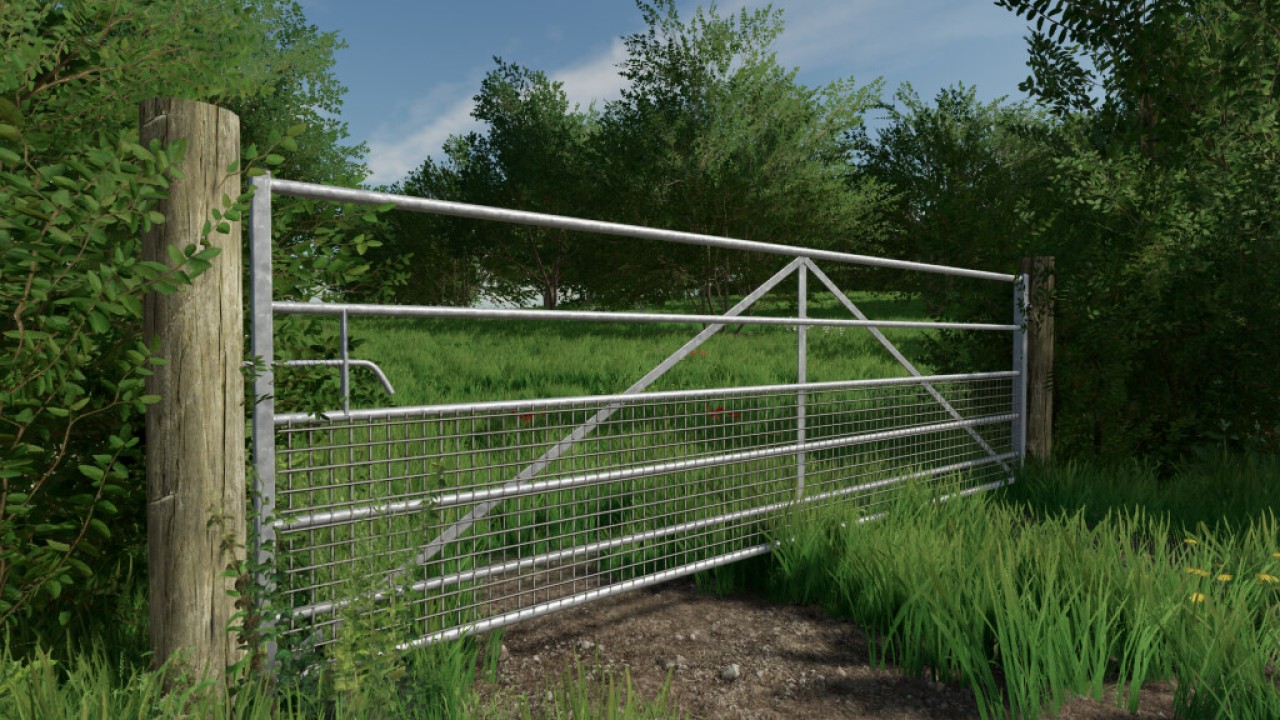 Lot De Barrières De Terrain En Métal Galvanisé (Prefab)