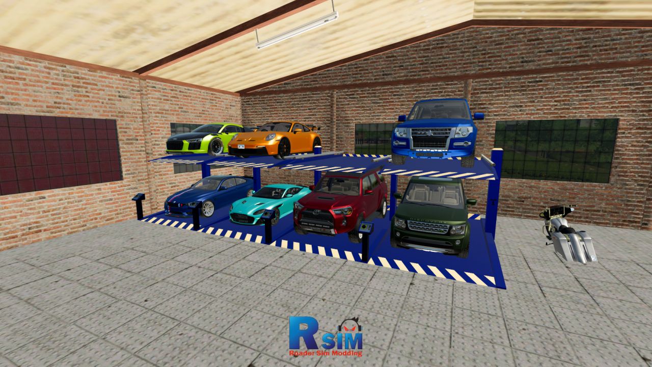 Garage for cars and motocycles