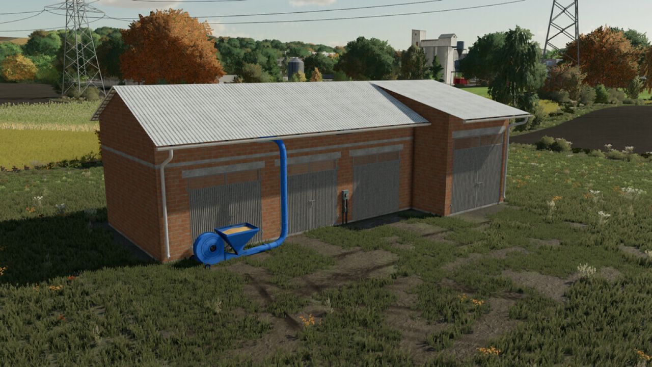 Garage With Silo