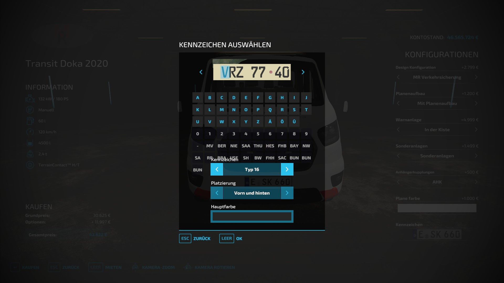 German license plates FS22 thumbnail 4