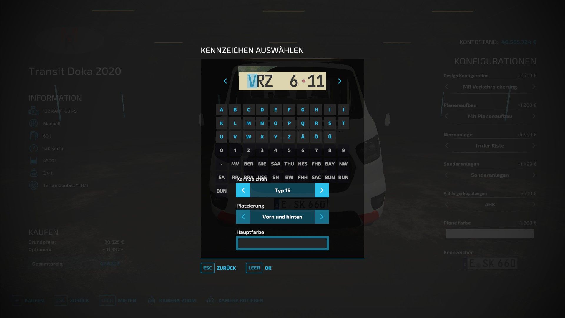 German license plates FS22 thumbnail 3
