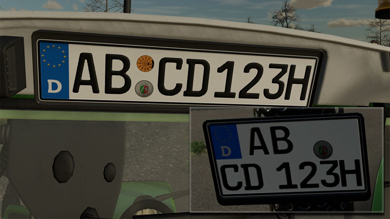 Placa alemã incl. Tempo curto e Temporada (Prefab)
