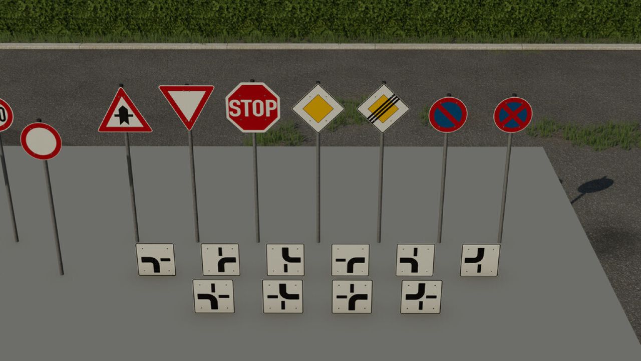 Panneaux de signalisation allemands (Prefab)