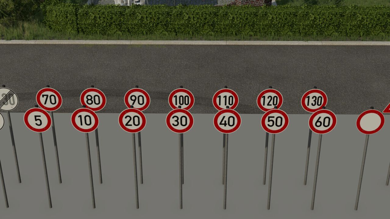 Немецкие дорожные знаки (Prefab)