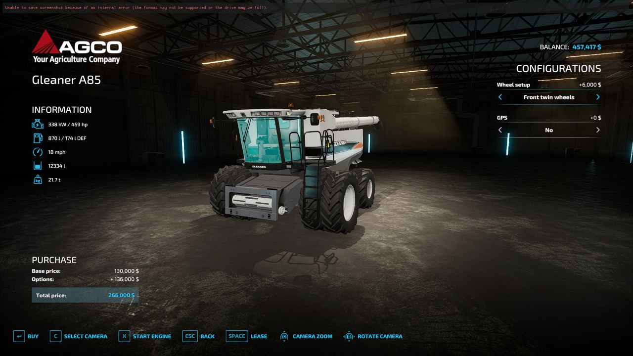 Gleaner A85
