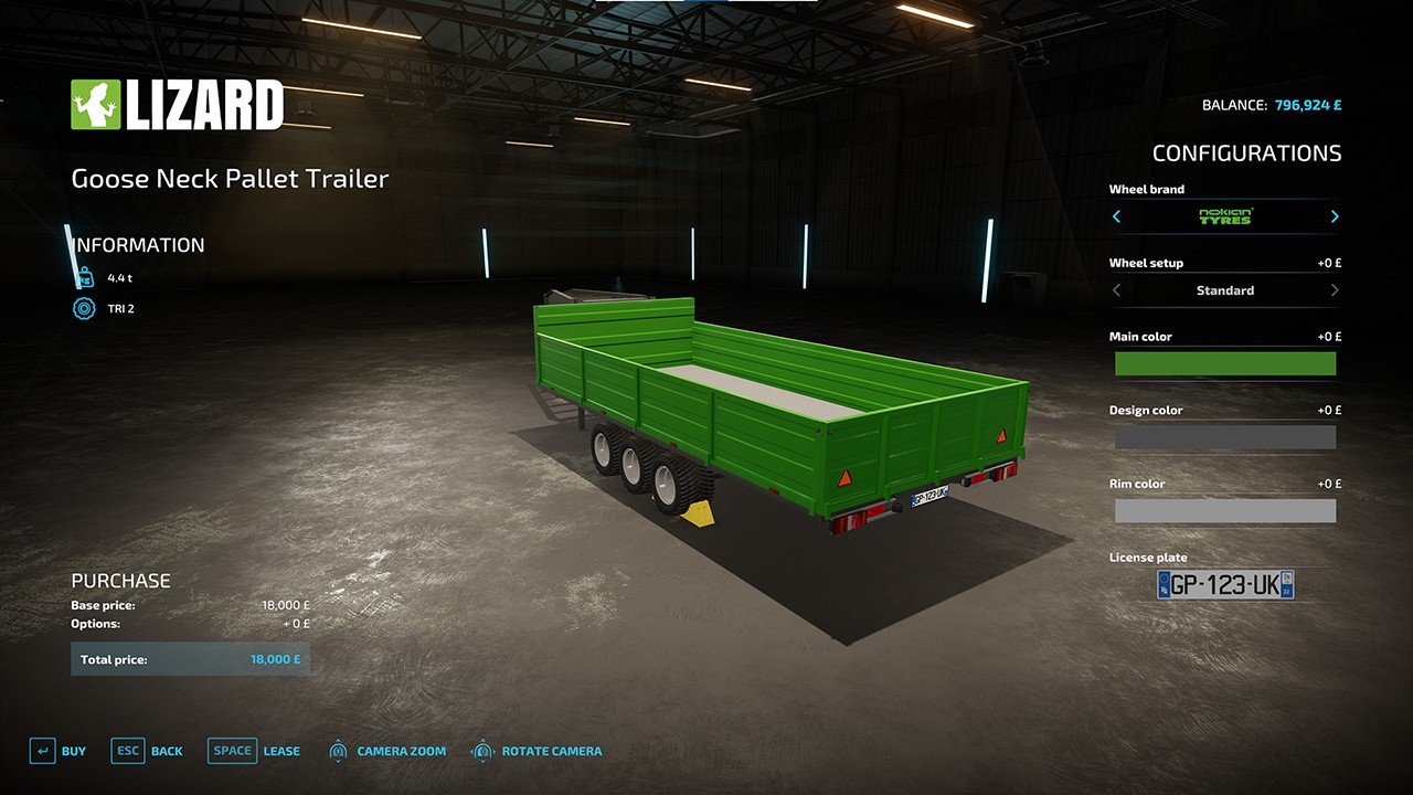 Goose Neck Pallet Trailer Autoload