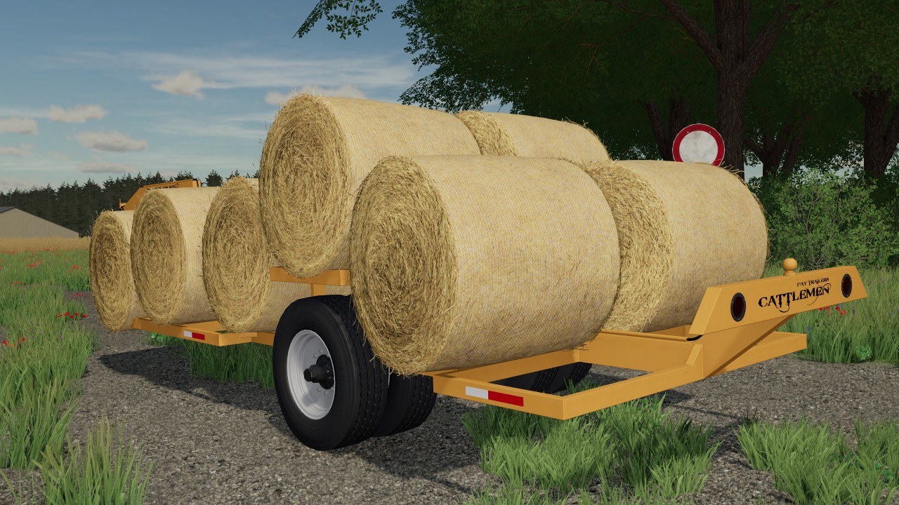 Gooseneck bale trailer